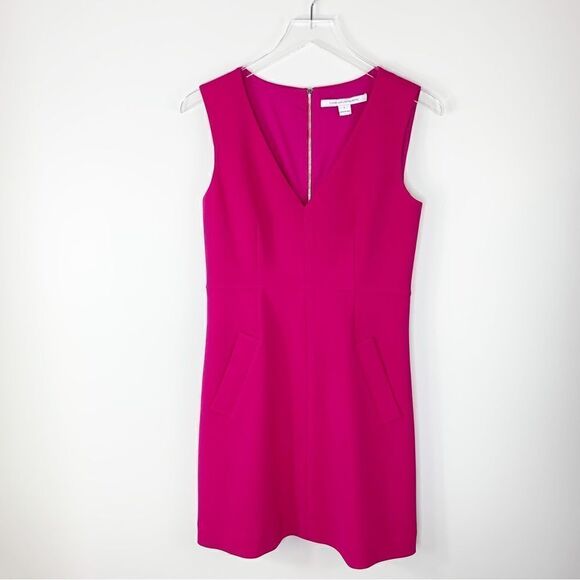 Diane von Furstenberg Pink Tose‎ Halle Sheath Dress 6 - Picture 5 of 16